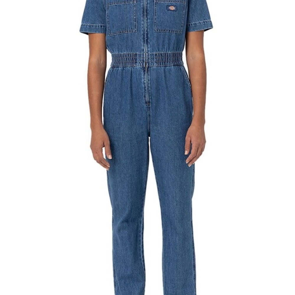 Dickies Women's Classic Blue Denim Overalls